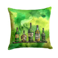 Irish Whiskey Bottle Decorative Throw Pillow 14x14 Indoor Outdoor Accent Cushion, Fabric Cover with Insert for Sofa, Bed, Porch & Living Room