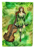 Irish Dance House Flag 28x40 Porch Sleeve Pole Decorative Outside Yard Banner Artwork Wall Hanging, Polyester