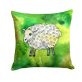 Irish Sheep Decorative Throw Pillow 14x14 Indoor Outdoor Accent Cushion, Fabric Cover with Insert for Sofa, Bed, Porch & Living Room