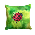 Irish Lady Bug Decorative Throw Pillow 14x14 Indoor Outdoor Accent Cushion, Fabric Cover with Insert for Sofa, Bed, Porch & Living Room