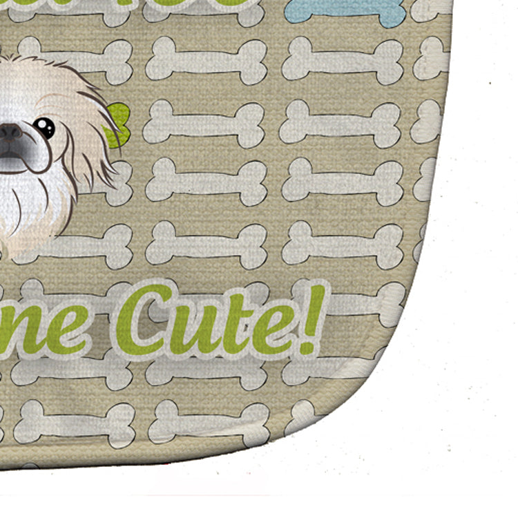 Too Cute Pekingese Baby Bib Easy-Clean Baby Bib Baby Feeding Accessory Baby Mealtime Essential, 10 x 13, Multicolor