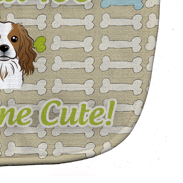 Too Cute Cavalier Spaniel Baby Bib Easy-Clean Baby Bib Baby Feeding Accessory Baby Mealtime Essential, 10 x 13, Multicolor