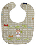 Too Cute Shiba Inu Baby Bib Easy-Clean Baby Bib Baby Feeding Accessory Baby Mealtime Essential, 10 x 13, Multicolor