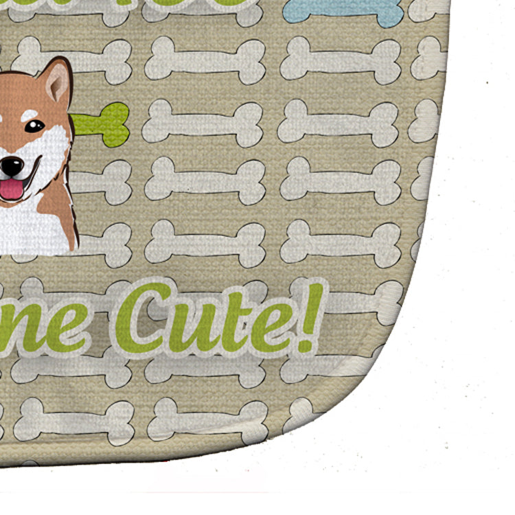 Too Cute Shiba Inu Baby Bib Easy-Clean Baby Bib Baby Feeding Accessory Baby Mealtime Essential, 10 x 13, Multicolor