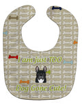 Too Cute French Bulldog Baby Bib Easy-Clean Baby Bib Baby Feeding Accessory Baby Mealtime Essential, 10 x 13, Multicolor