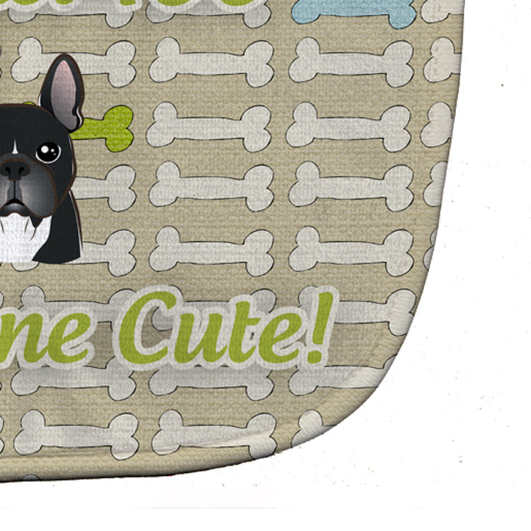 Too Cute French Bulldog Baby Bib Easy-Clean Baby Bib Baby Feeding Accessory Baby Mealtime Essential, 10 x 13, Multicolor