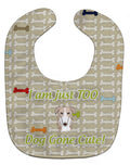 Too Cute Borzoi Baby Bib Easy-Clean Baby Bib Baby Feeding Accessory Baby Mealtime Essential, 10 x 13, Multicolor