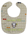 Too Cute Saluki Baby Bib Easy-Clean Baby Bib Baby Feeding Accessory Baby Mealtime Essential, 10 x 13, Multicolor