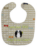 Too Cute Japanese Chin Baby Bib Easy-Clean Baby Bib Baby Feeding Accessory Baby Mealtime Essential, 10 x 13, Multicolor