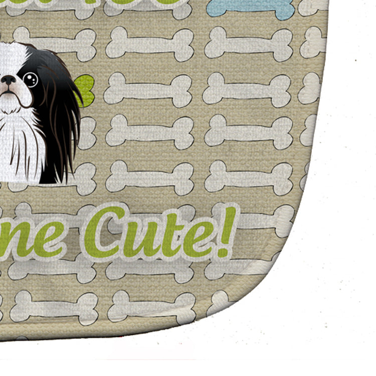 Too Cute Japanese Chin Baby Bib Easy-Clean Baby Bib Baby Feeding Accessory Baby Mealtime Essential, 10 x 13, Multicolor