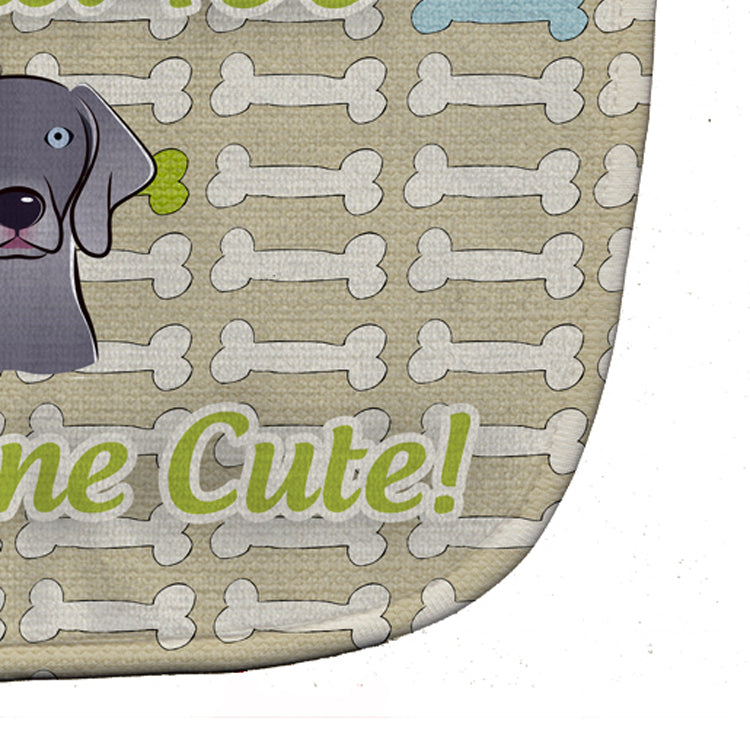 Too Cute Weimaraner Baby Bib Easy-Clean Baby Bib Baby Feeding Accessory Baby Mealtime Essential, 10 x 13, Multicolor