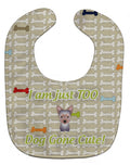 Too Cute Yorkie Puppy Baby Bib Easy-Clean Baby Bib Baby Feeding Accessory Baby Mealtime Essential, 10 x 13, Multicolor