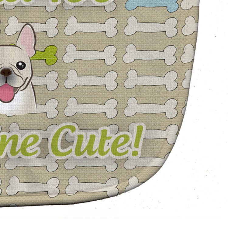 Too Cute French Bulldog Baby Bib Easy-Clean Baby Bib Baby Feeding Accessory Baby Mealtime Essential, 10 x 13, Multicolor