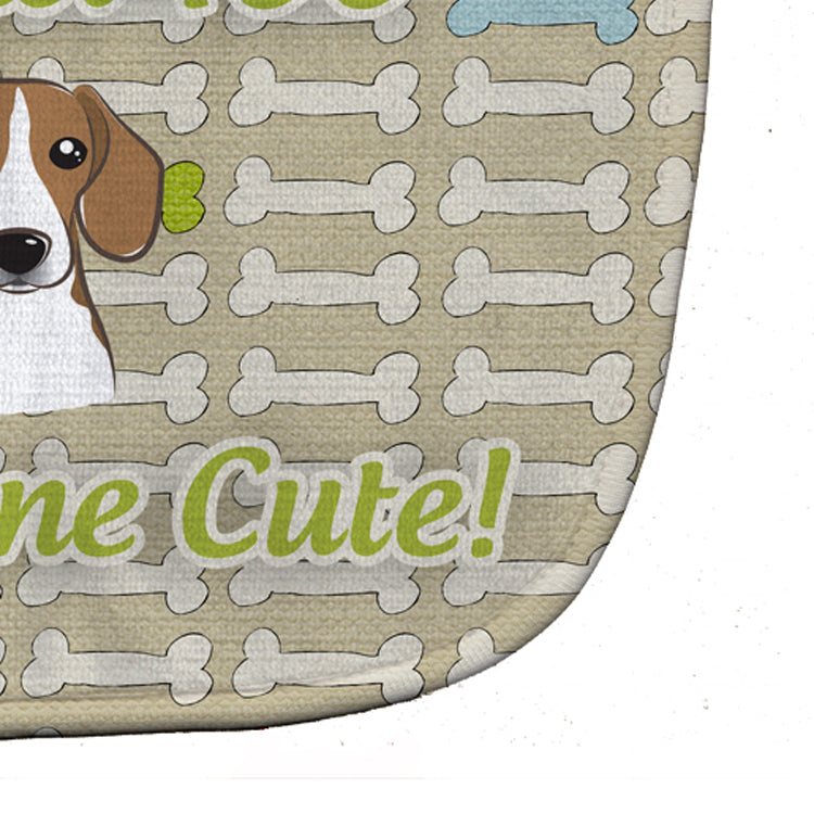Too Cute Beagle Baby Bib Easy-Clean Baby Bib Baby Feeding Accessory Baby Mealtime Essential, 10 x 13, Multicolor