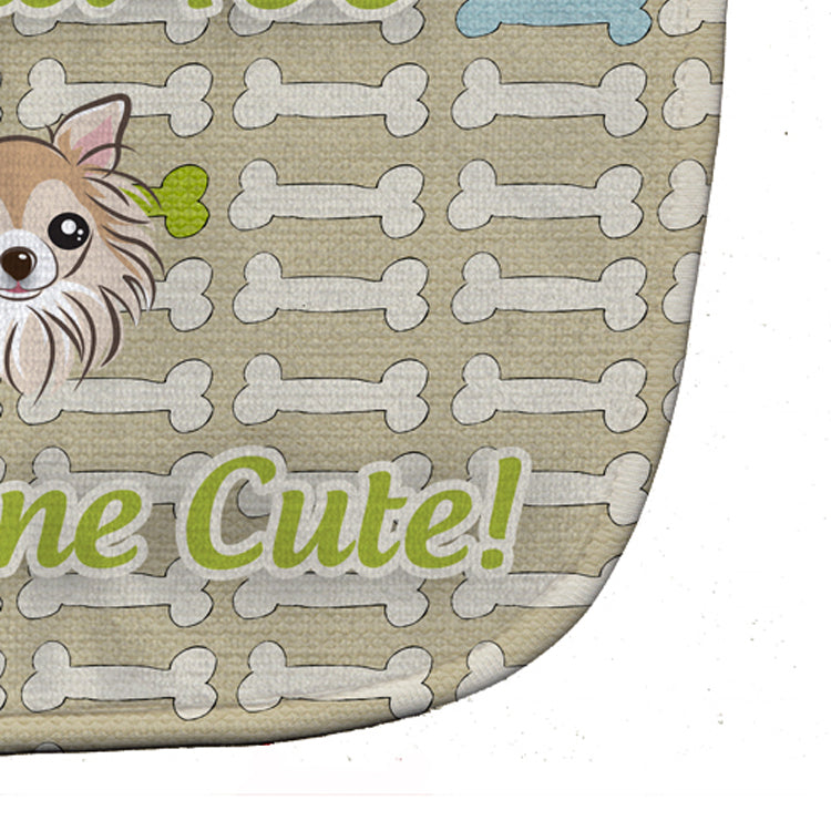 Too Cute Chihuahua Baby Bib Easy-Clean Baby Bib Baby Feeding Accessory Baby Mealtime Essential, 10 x 13, Multicolor