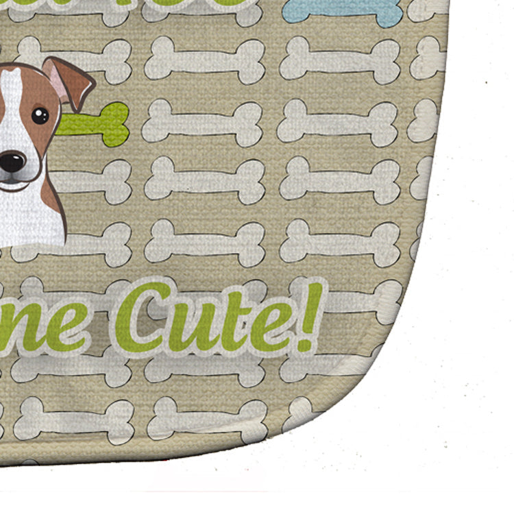 Too Cute Jack Russell Terrier Baby Bib Easy-Clean Baby Bib Baby Feeding Accessory Baby Mealtime Essential, 10 x 13, Multicolor