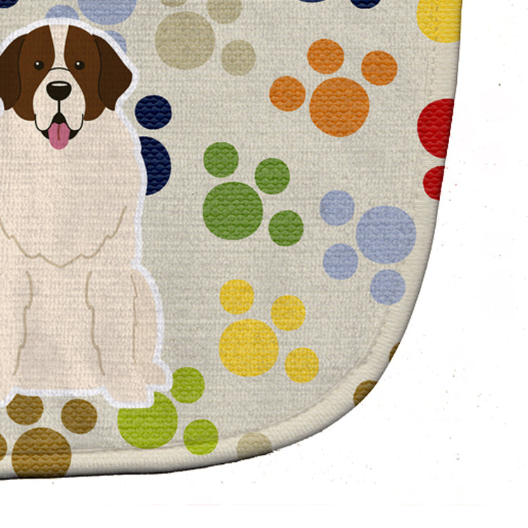 Pawprints Moscow Watchdog Baby Bib Easy-Clean Baby Bib Baby Feeding Accessory Baby Mealtime Essential, 10 x 13, Multicolor