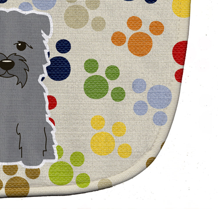 Pawprints Glen of Imal Grey Baby Bib Easy-Clean Baby Bib Baby Feeding Accessory Baby Mealtime Essential, 10 x 13, Multicolor