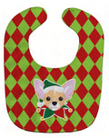 Christmas Chihuahua Baby Bib Easy-Clean Baby Bib Baby Feeding Accessory Baby Mealtime Essential, 10 x 13, Multicolor