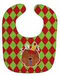 Christmas Chow Chow Baby Bib Easy-Clean Baby Bib Baby Feeding Accessory Baby Mealtime Essential, 10 x 13, Multicolor