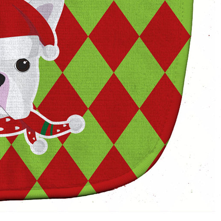 Christmas French Bulldog Baby Bib Easy-Clean Baby Bib Baby Feeding Accessory Baby Mealtime Essential, 10 x 13, Multicolor