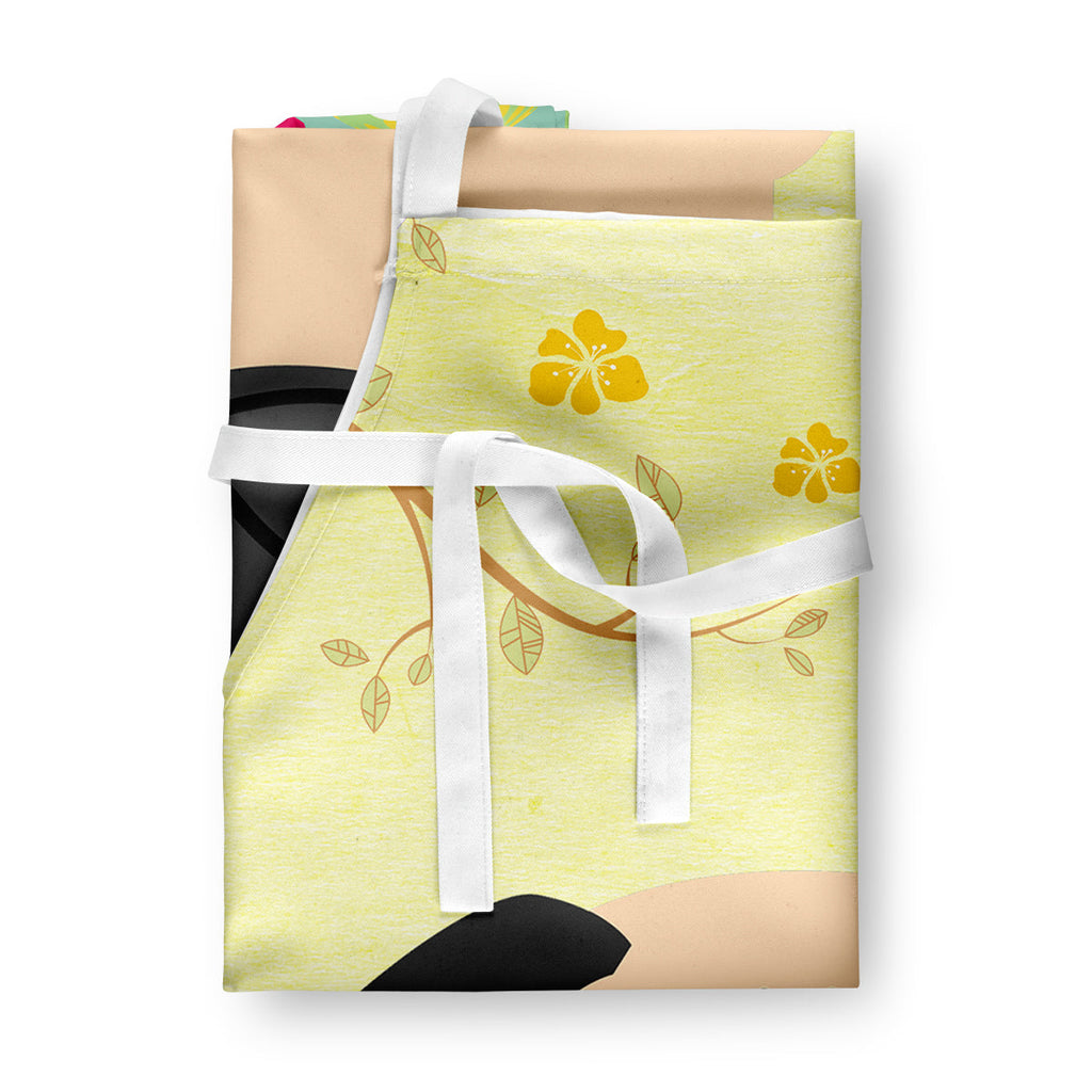 Easter Eggs Pug Fawn Apron Cooking Kitchen Server Baking Crafts Gardening for Adult Women Men, Unisex, Large, Multicolor