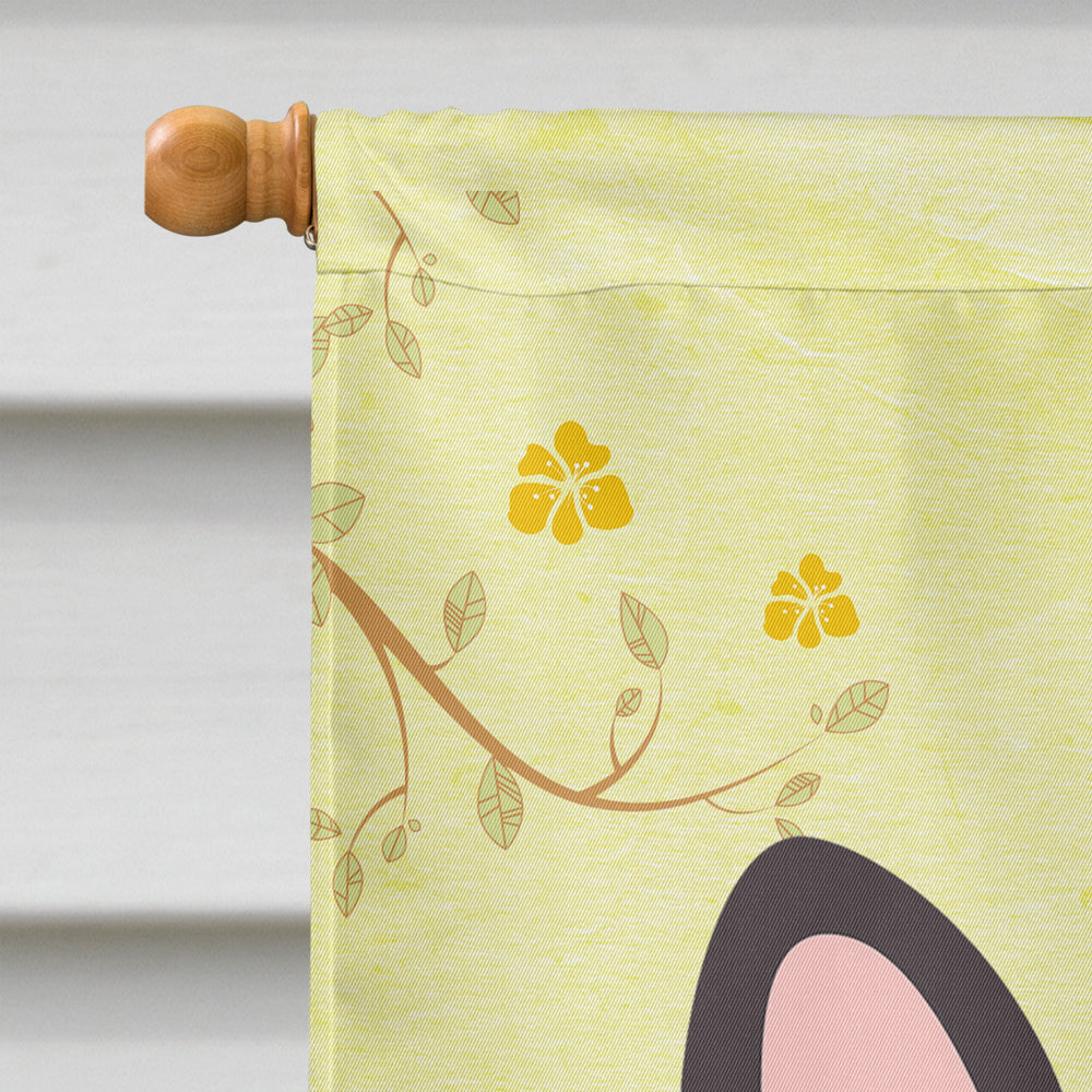 Easter Eggs French Bulldog Brindle House Flag 28x40 Porch Sleeve Pole Decorative Outside Yard Banner Artwork Wall Hanging, Polyester