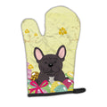 Easter Eggs French Bulldog Brindle Oven Mitt Heat Resistant Thick Oven Mitt for Hot Pans and Oven, Kitchen Mitt Protect Hands, Cooking Baking Glove