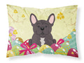 Easter Eggs French Bulldog Brindle Standard Pillowcase Lightweight Super Soft Easy Care Decorative Artwork Pillowcase, Standard
