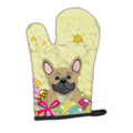 Easter Eggs French Bulldog Cream Oven Mitt Heat Resistant Thick Oven Mitt for Hot Pans and Oven, Kitchen Mitt Protect Hands, Cooking Baking Glove