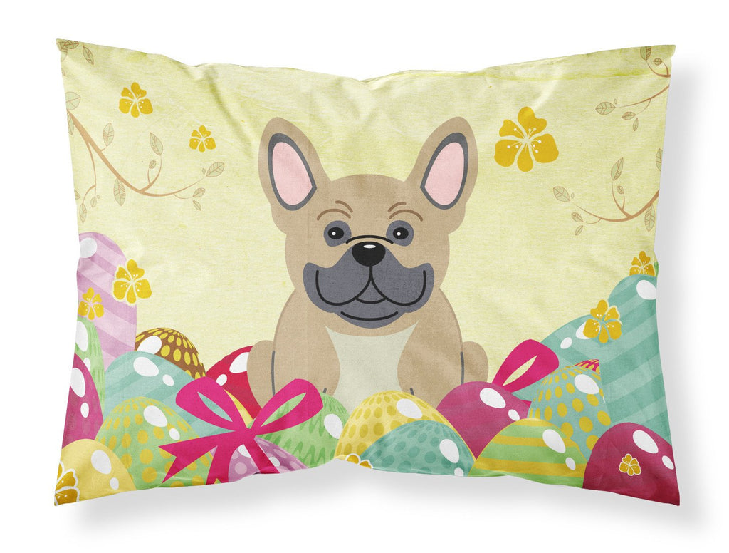 Easter Eggs French Bulldog Cream Standard Pillowcase Lightweight Super Soft Easy Care Decorative Artwork Pillowcase, Standard