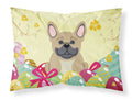 Easter Eggs French Bulldog Cream Standard Pillowcase Lightweight Super Soft Easy Care Decorative Artwork Pillowcase, Standard