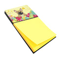 Easter Eggs French Bulldog Cream Watercolor Sticky Note Holder Refillable Dispenser Desk Accessory 3x3 Pad Gift