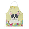 Easter Eggs French Bulldog Piebald Apron Cooking Kitchen Server Baking Crafts Gardening for Adult Women Men, Unisex, Large, Multicolor