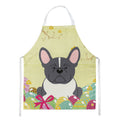Easter Eggs French Bulldog Black White Apron Cooking Kitchen Server Baking Crafts Gardening for Adult Women Men, Unisex, Large, Multicolor