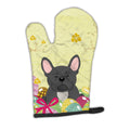 Easter Eggs French Bulldog Black Oven Mitt Heat Resistant Thick Oven Mitt for Hot Pans and Oven, Kitchen Mitt Protect Hands, Cooking Baking Glove