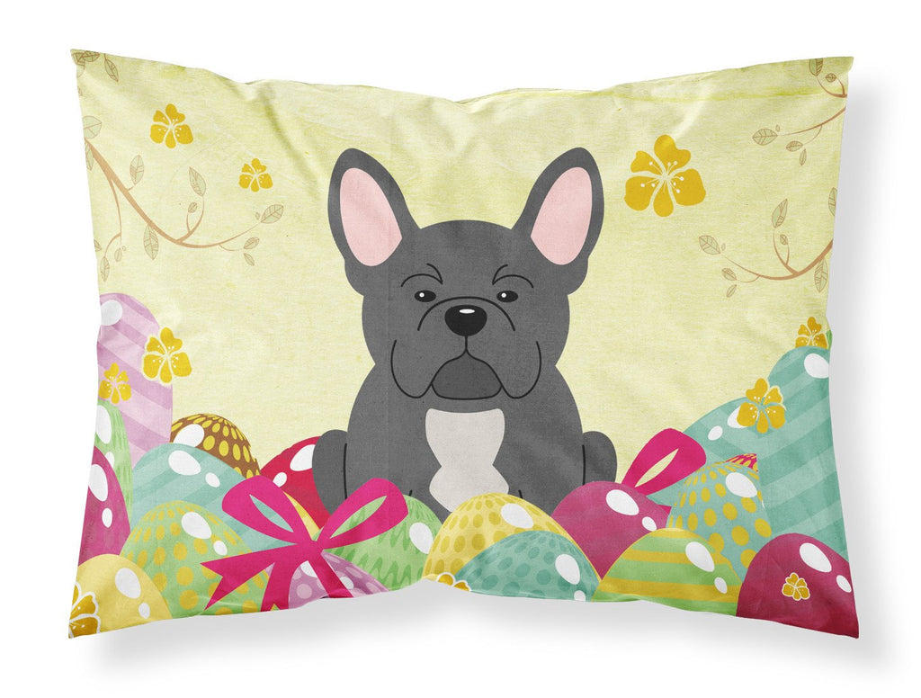Easter Eggs French Bulldog Black Standard Pillowcase Lightweight Super Soft Easy Care Decorative Artwork Pillowcase, Standard