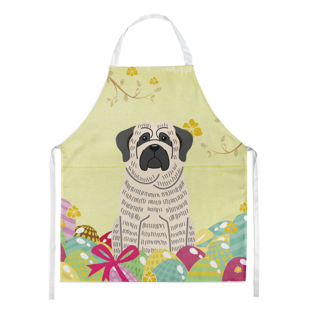 Easter Eggs Mastiff Brindle White Apron Cooking Kitchen Server Baking Crafts Gardening for Adult Women Men, Unisex, Large, Multicolor