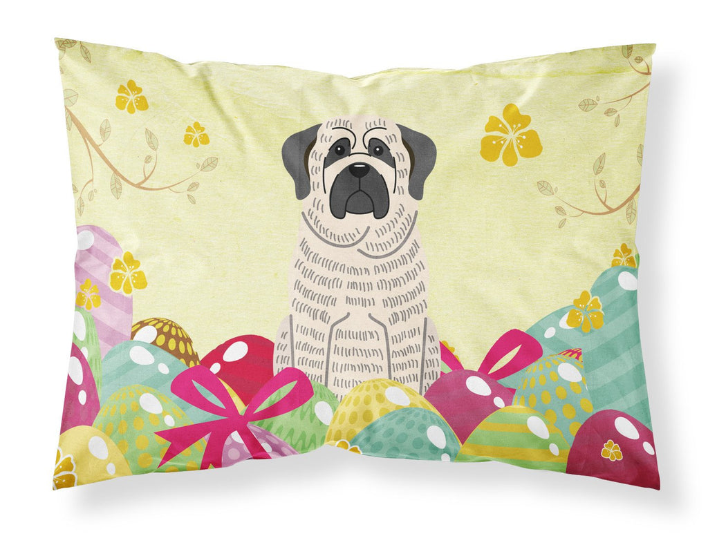 Easter Eggs Mastiff Brindle White Standard Pillowcase Lightweight Super Soft Easy Care Decorative Artwork Pillowcase, Standard