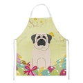 Easter Eggs Mastiff White Apron Cooking Kitchen Server Baking Crafts Gardening for Adult Women Men, Unisex, Large, Multicolor