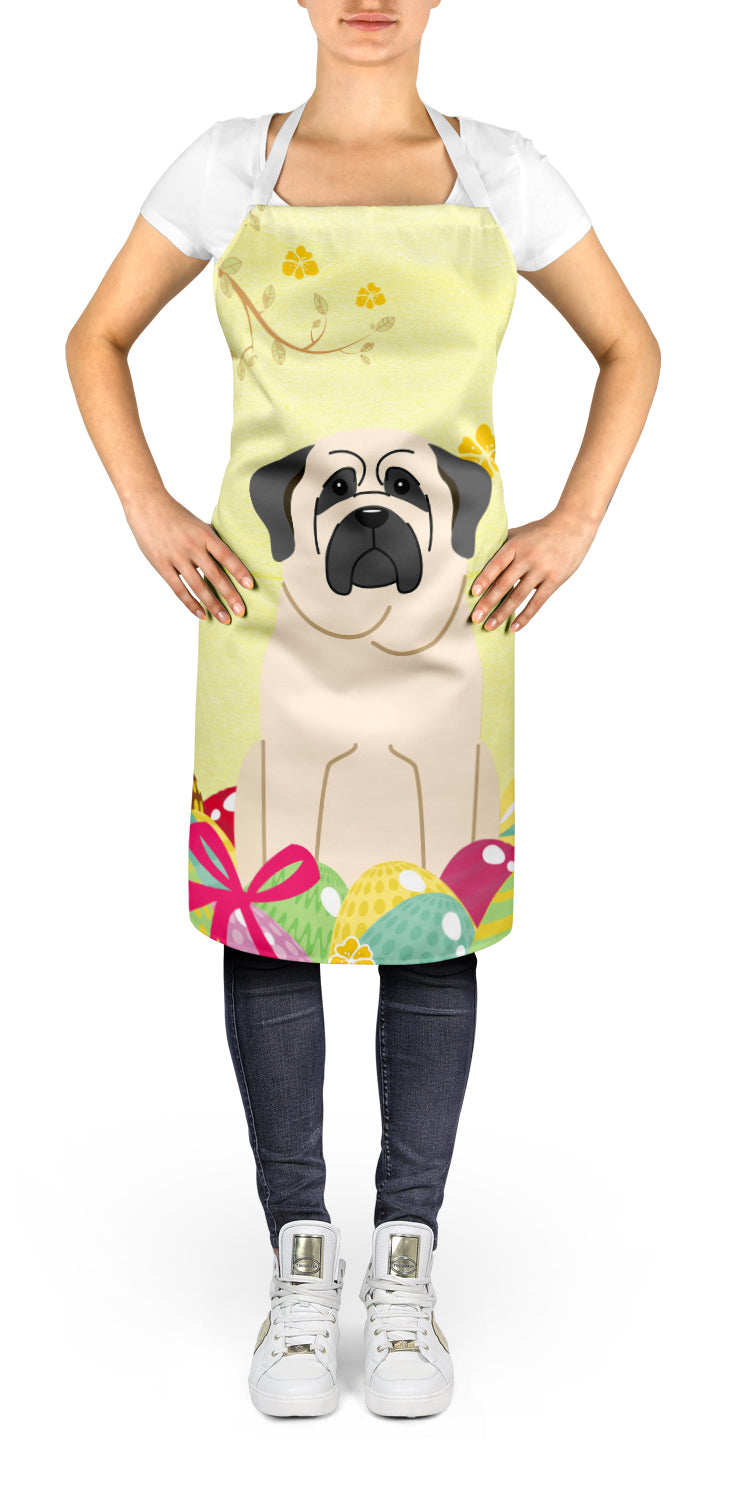 Easter Eggs Mastiff White Apron Cooking Kitchen Server Baking Crafts Gardening for Adult Women Men, Unisex, Large, Multicolor
