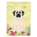Easter Eggs Mastiff White House Flag 28x40 Porch Sleeve Pole Decorative Outside Yard Banner Artwork Wall Hanging, Polyester