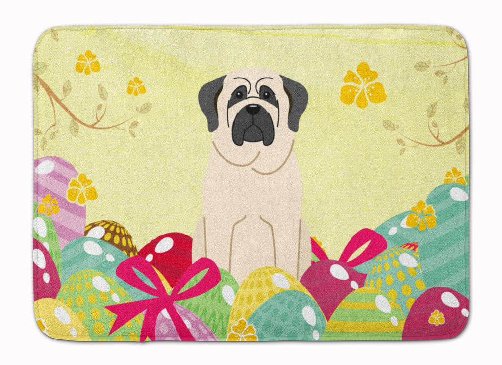 Easter Eggs Mastiff White Memory Foam Kitchen Mat Machine Washable Anti-Fatigue Cushion Comfort Bath or Kitchen Rug