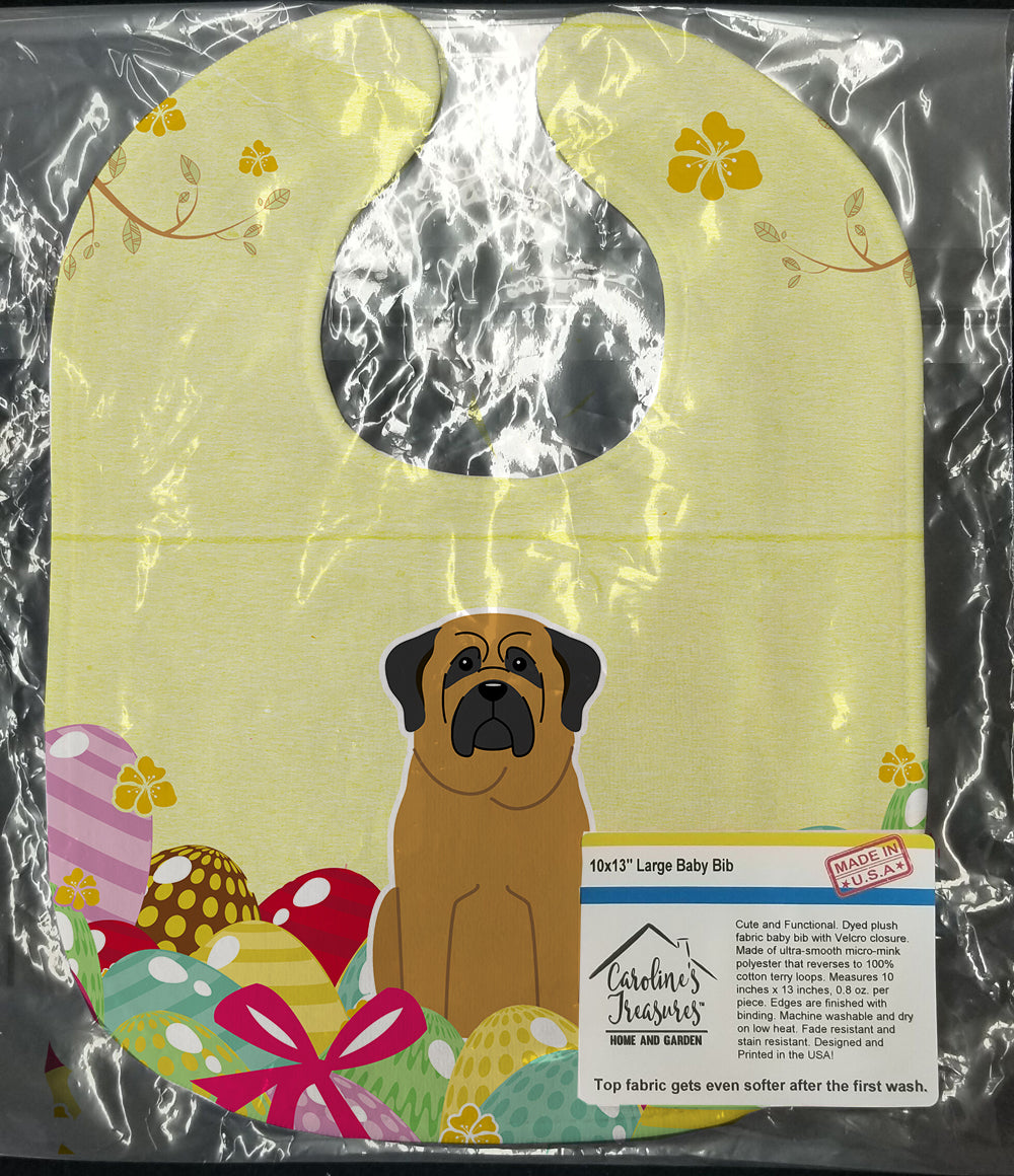 Easter Eggs Mastiff Baby Bib Easy-Clean Baby Bib Baby Feeding Accessory Baby Mealtime Essential, 10 x 13, Multicolor