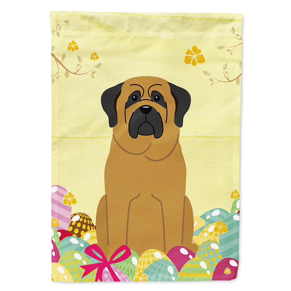 Easter Eggs Mastiff House Flag 28x40 Porch Sleeve Pole Decorative Outside Yard Banner Artwork Wall Hanging, Polyester