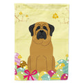 Easter Eggs Mastiff House Flag 28x40 Porch Sleeve Pole Decorative Outside Yard Banner Artwork Wall Hanging, Polyester