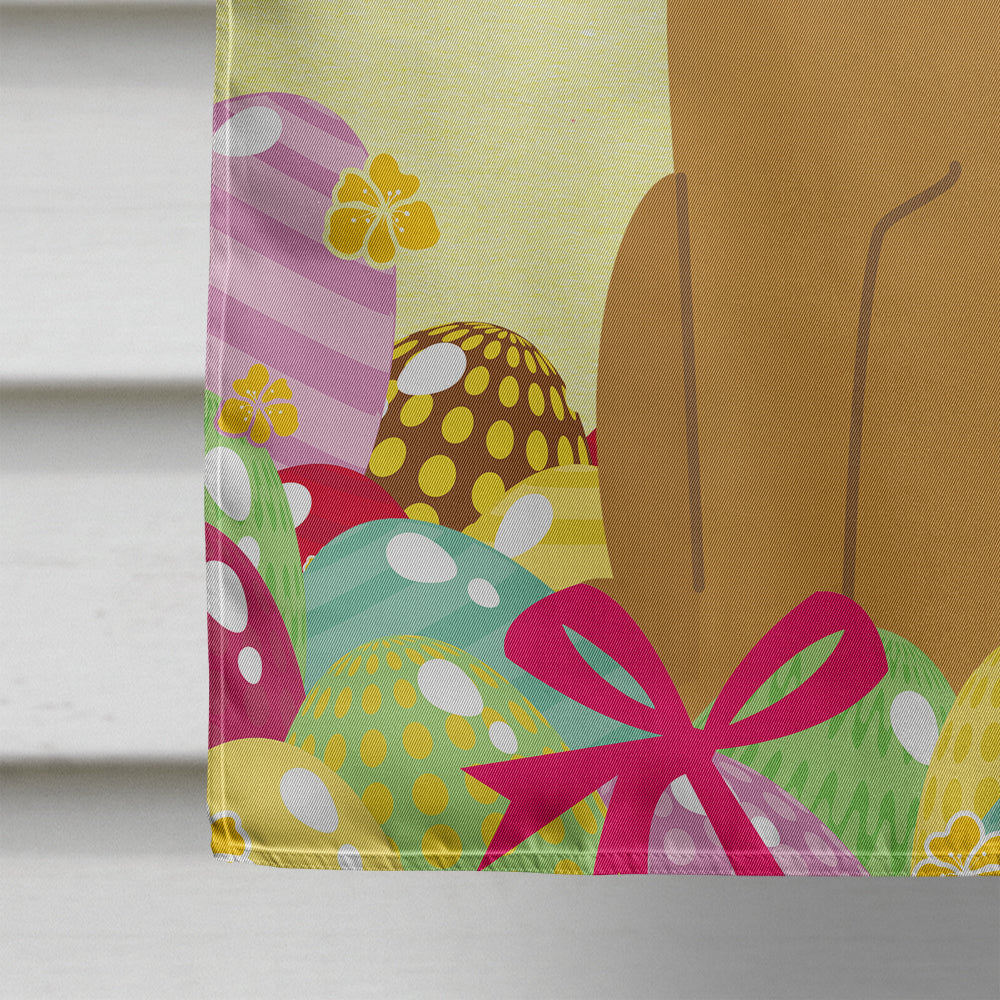 Easter Eggs Mastiff House Flag 28x40 Porch Sleeve Pole Decorative Outside Yard Banner Artwork Wall Hanging, Polyester