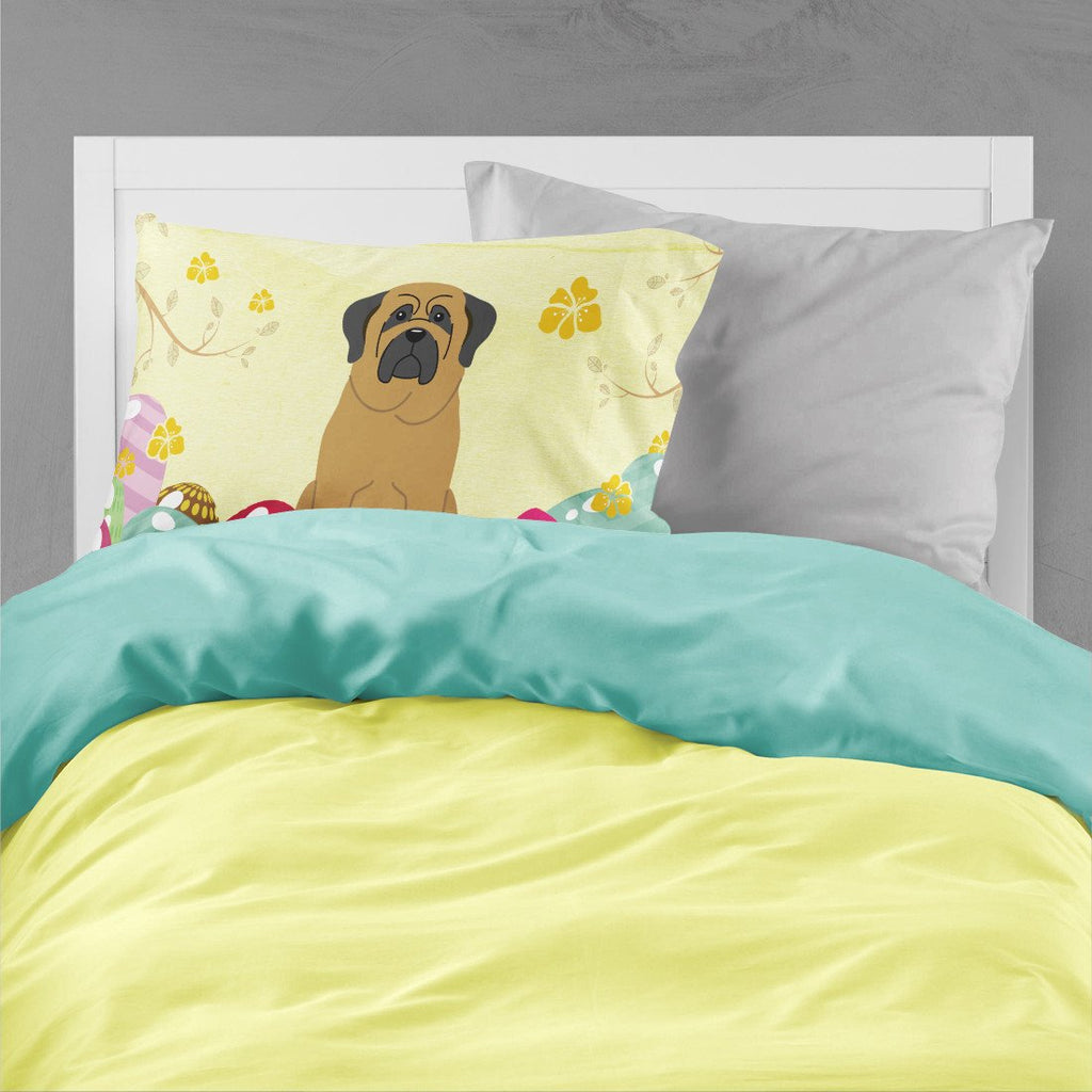 Easter Eggs Mastiff Standard Pillowcase Lightweight Super Soft Easy Care Decorative Artwork Pillowcase, Standard