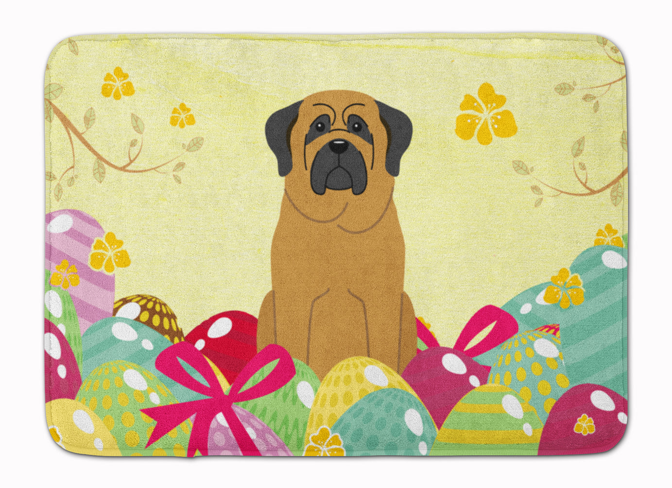 Easter Eggs Mastiff Memory Foam Kitchen Mat Machine Washable Anti-Fatigue Cushion Comfort Bath or Kitchen Rug