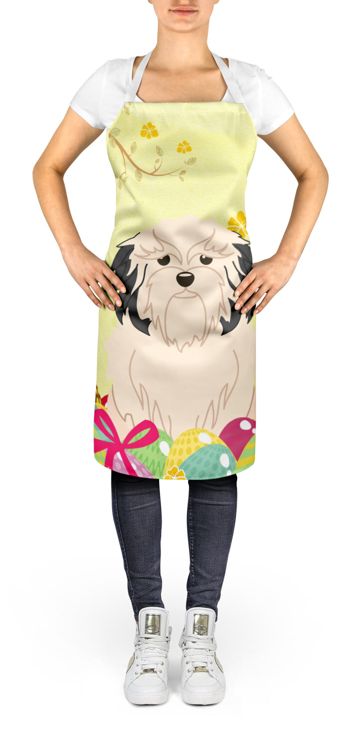 Easter Eggs Lowchen Apron Cooking Kitchen Server Baking Crafts Gardening for Adult Women Men, Unisex, Large, Multicolor